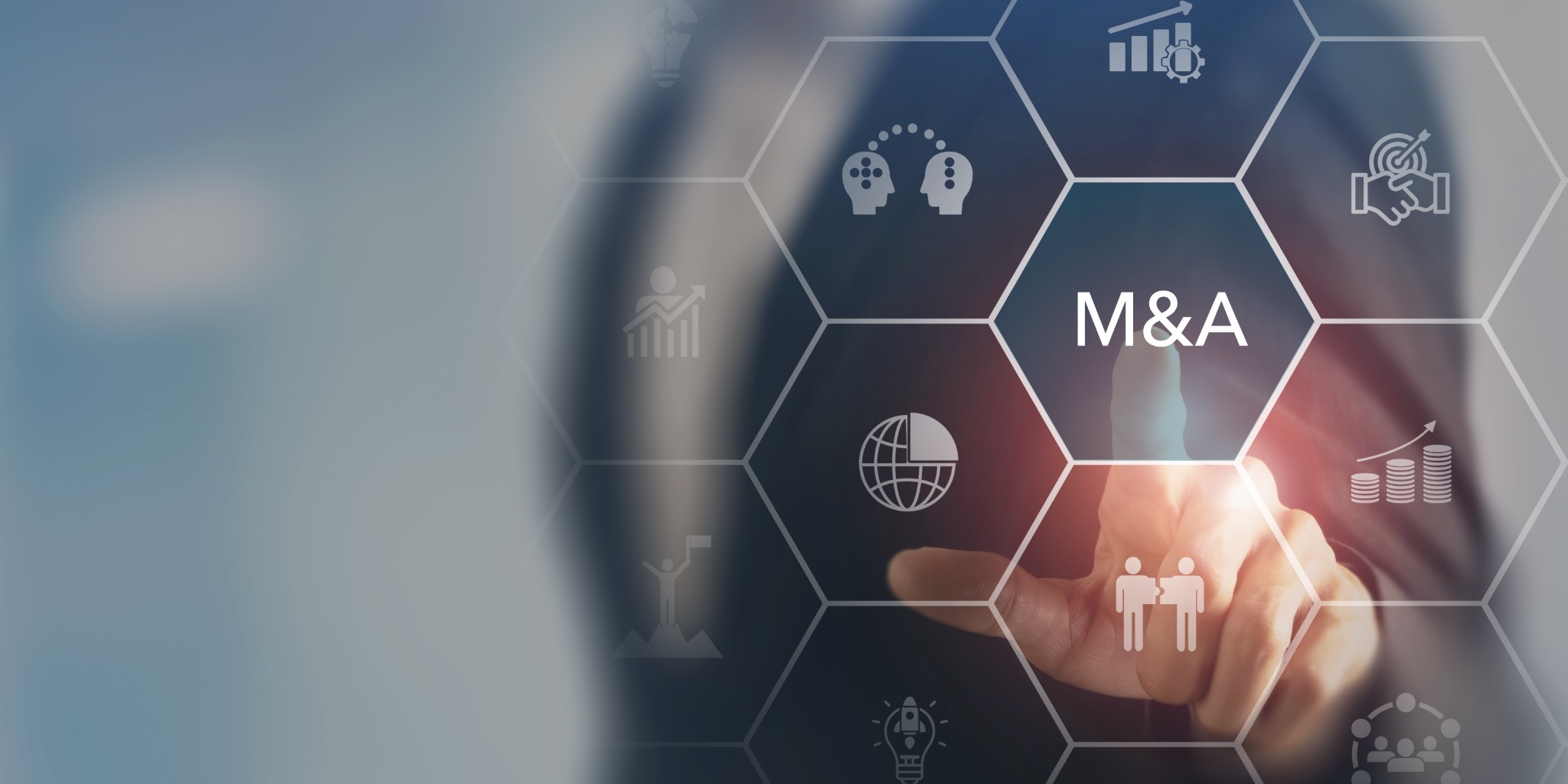 Иллюстрация анализа бизнеса и сделок M&A
